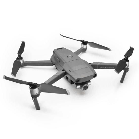 front view of Mavic 2 drone with its wings fully open